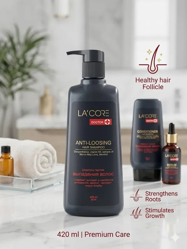 Lacore mahsulotidan Doctor+ shamponi