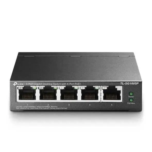 TP-LINK 5 портов Gigabit - TL-SG1005P (65W) Коммутатор Switch POE!!! — фото 1