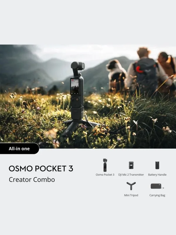 Экшн-камера DJI с штативом Osmo Pocket 3, Видеокамера — фото 4