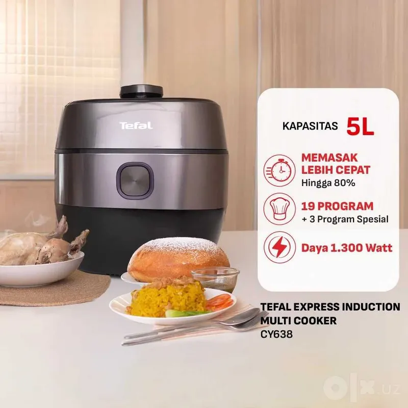 Мультиварка-скороварка Tefal Home Chef Smart Pro IH модель CY638D65 4 Мультиварка-скороварка Tefal Home Chef Smart Pro IH модель CY638D65 4