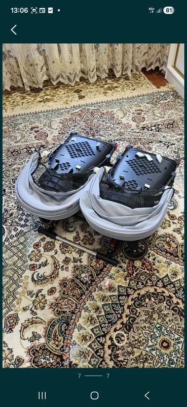 egizaklar uchun dron kolyaska va kir yuvish moshin