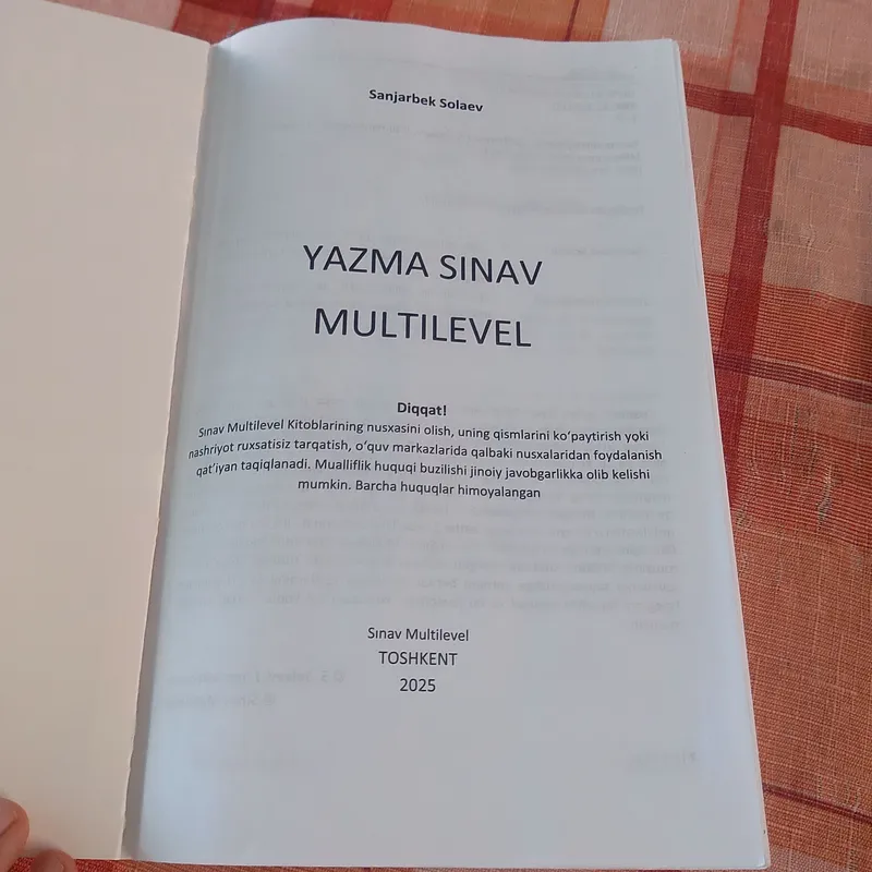 Turk tili yazma kitobi 2