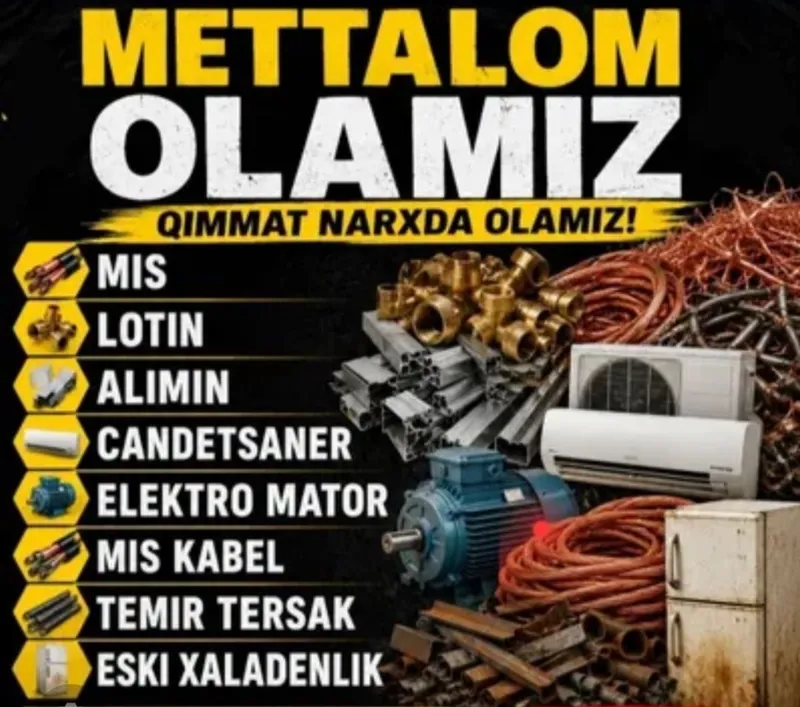 Metallom va eski mashinalarni qulay tez va ishonchli narxlarda olamiz