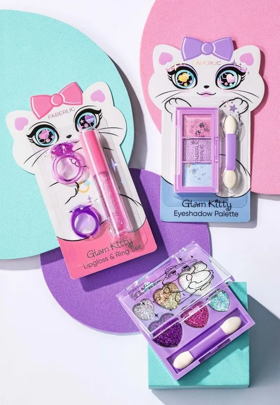 Glam Kitty блестящая палетка для глаз и лица 1