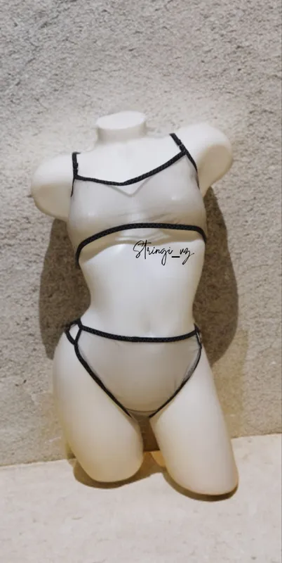 Penyuar top+string Пеньюар топ стринги Penyuar top+string Пеньюар топ стринги