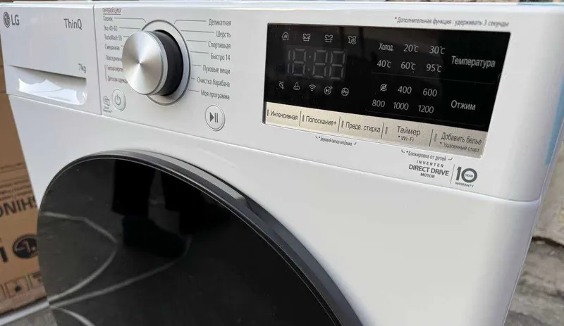 Стиральная машина LG 7 кг F2V5HS5W AI DD Steam TurboWash — фото 1
