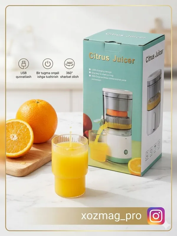 Citrus mevalar uchun elektron sok chqargich
