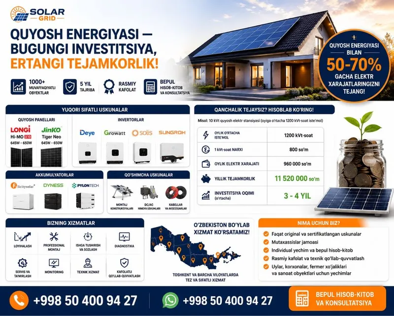 Quyosh panellari va quyosh stansiyalarini o’rnatish 3 Quyosh panellari va quyosh stansiyalarini o’rnatish 3