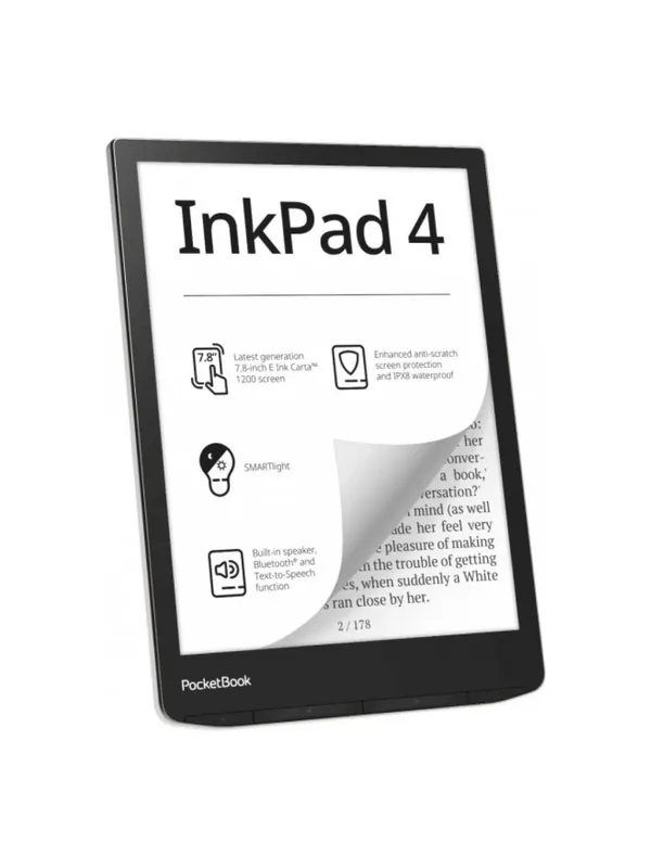 Электронная книга PocketBook 7.8" E Ink, сенсорная, водонепроницаемая — фото 6