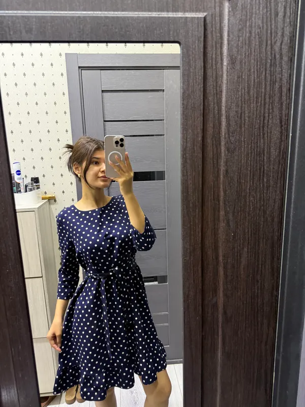 Платье в горошек