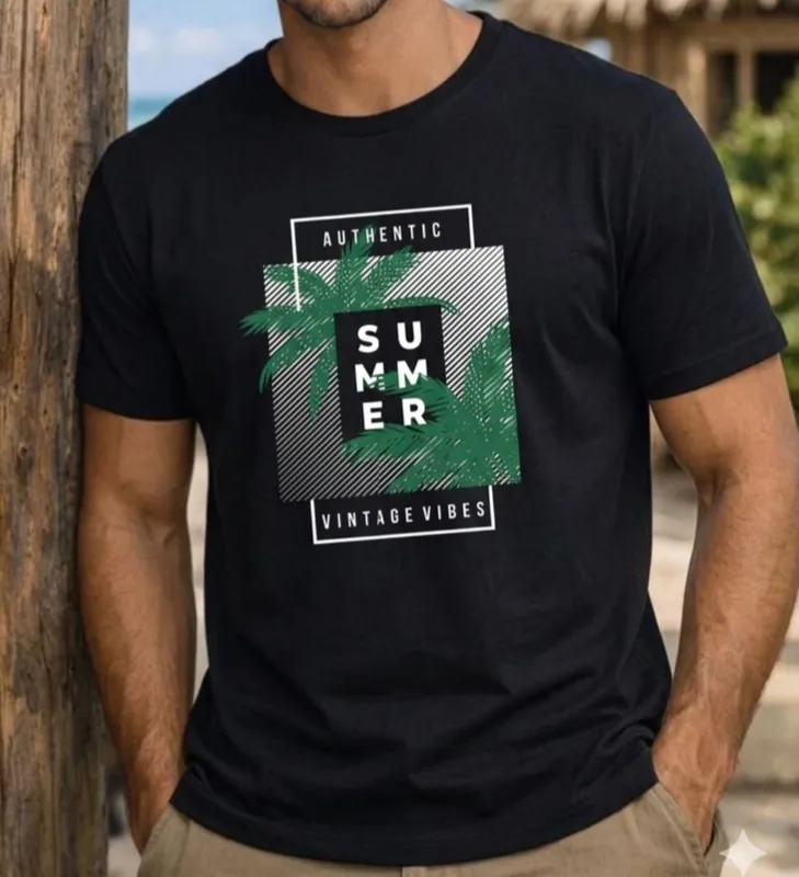 Мужская футболка с надписью AUETHLETIC SUMMER Мужская футболка с надписью AUETHLETIC SUMMER
