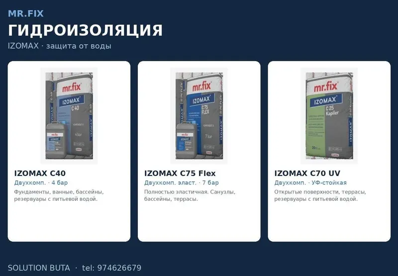 MR.FIX — Профессиональная строительная химия 1 MR.FIX — Профессиональная строительная химия 1