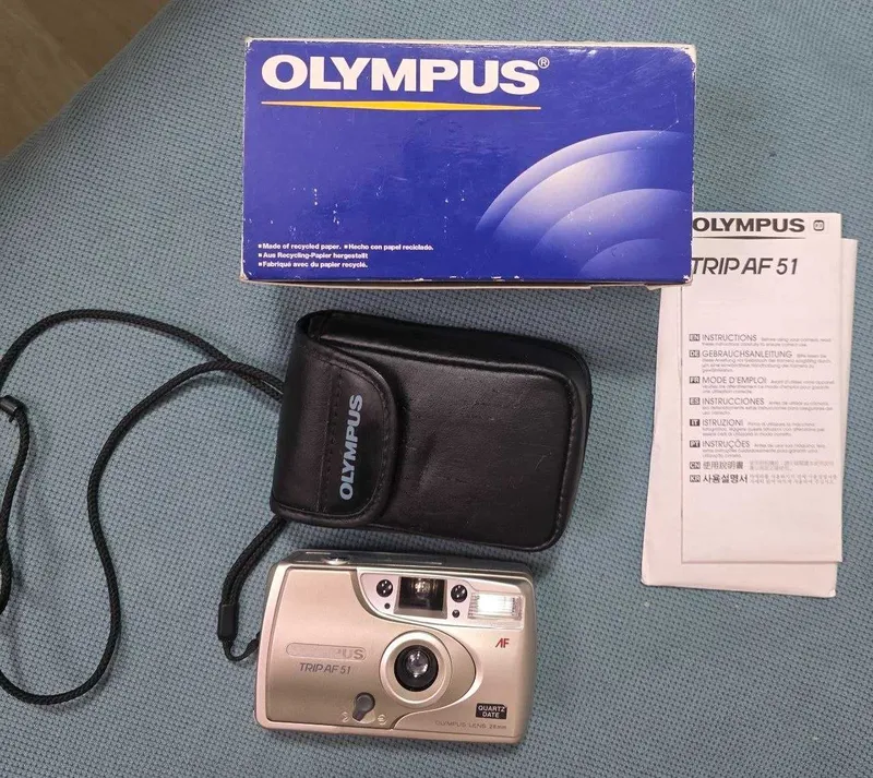 Olympus Trip AF 51 Quartz Date пленочный фотоаппарат 2