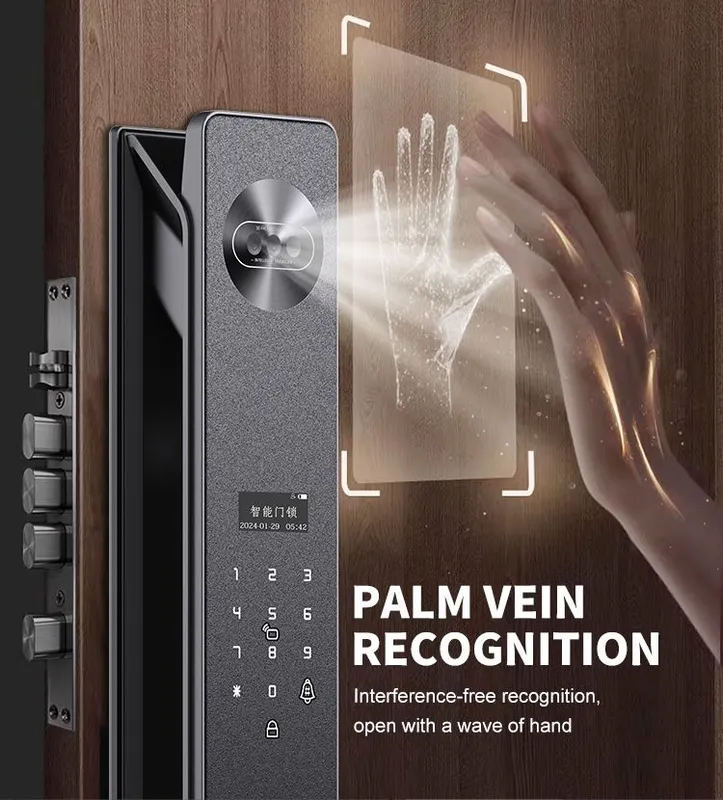 Умный замок, Электронный замок, Для любой двери, Smart lock, Face id 5 Умный замок, Электронный замок, Для любой двери, Smart lock, Face id 5
