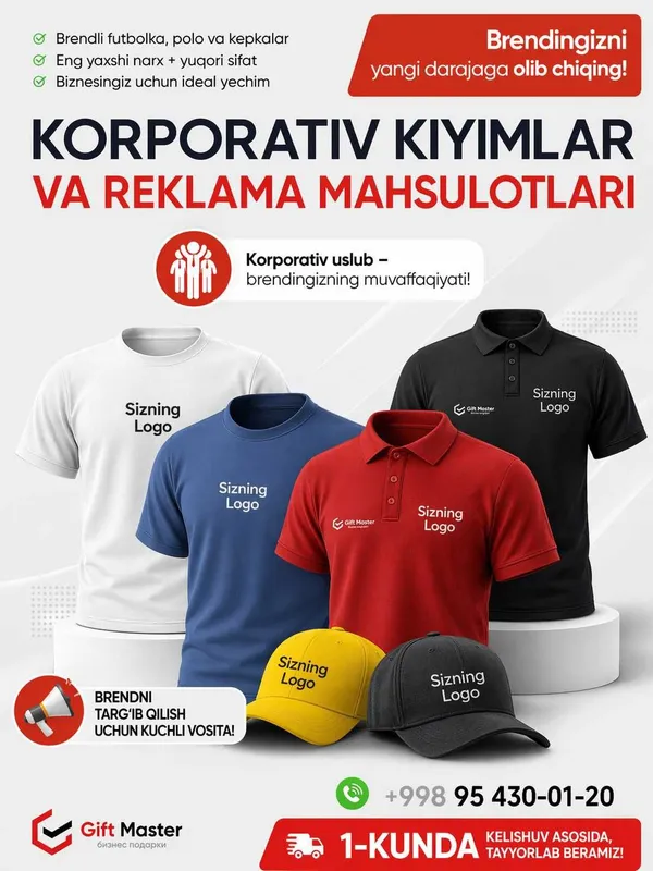 Futbolka Kepka Finka Polol Logo Brend bilan