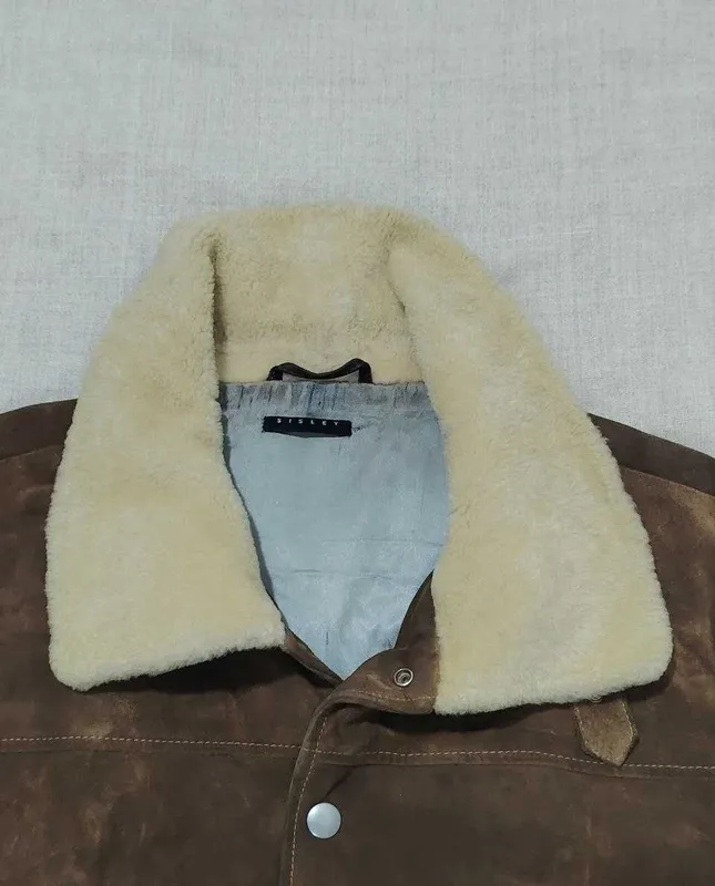 Sisley Benetton zamshli aviator bomber 48–50-o‘lcham. Made in Italy. Vintaj. 2 Sisley Benetton zamshli aviator bomber 48–50-o‘lcham. Made in Italy. Vintaj. 2