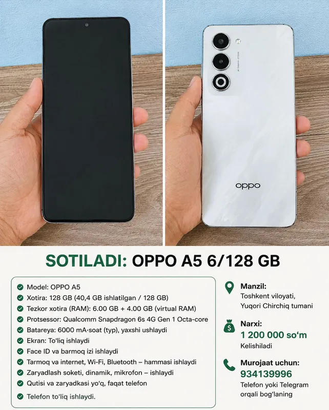 OPPO A 5