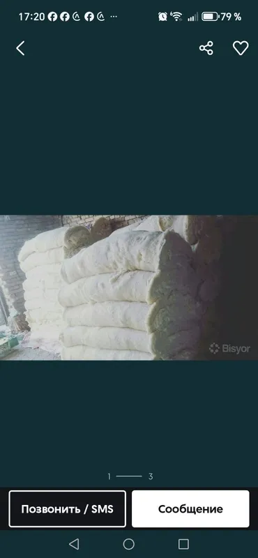 Пахта курпача ва матрасга — фото 1
