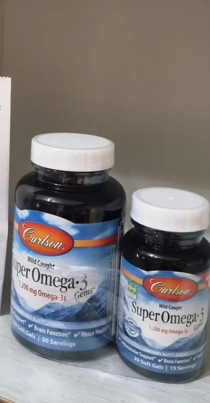 Carlson Omega 3.        1200mg Omega-3s