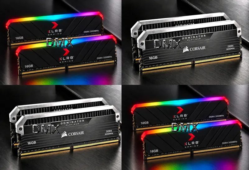 64Gb DDR4 Corsair Dominator + Pny XLR8 RGB по 32Gb 64Gb DDR4 Corsair Dominator + Pny XLR8 RGB по 32Gb