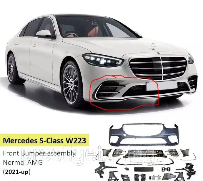 Никель от переднего бампера от Mersedes Benz W223 — фото 2
