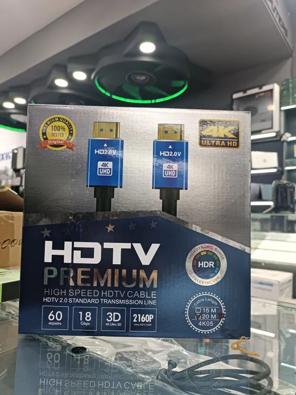 Chegirma! Yetkazib berish! HDMI kabel 20 metr / 4K Premium, 2