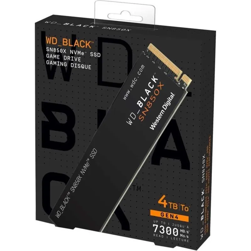 Накопитель SSD 4Tb WD Black SN850X nvme