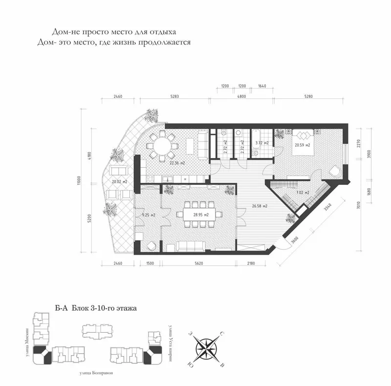 Продаётся 4-комнатная квартира в ЖК Modern Stroy (без ремонта) 5
