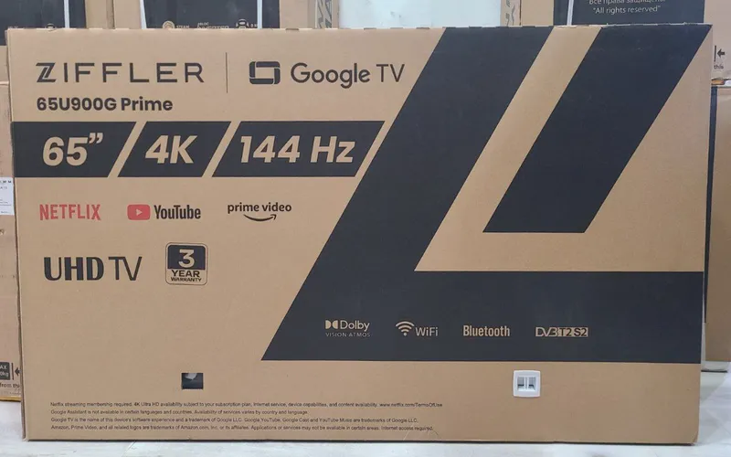 ZIFFLER 65U900G Prime 4K 144Hz Google TV (модель 2025)