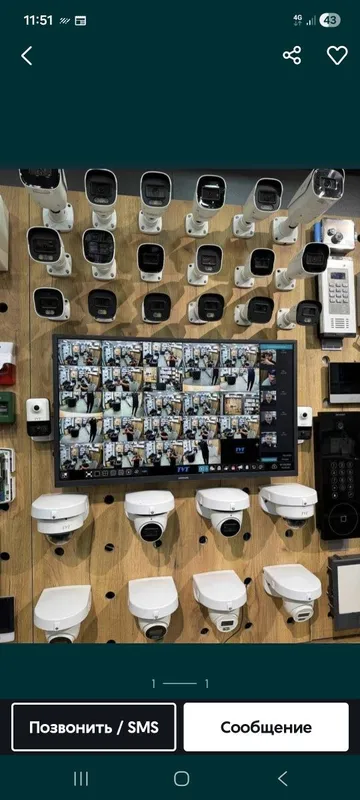 Камера Hikvision HD 4штук Установка камера Камера Hikvision HD 4штук Установка камера
