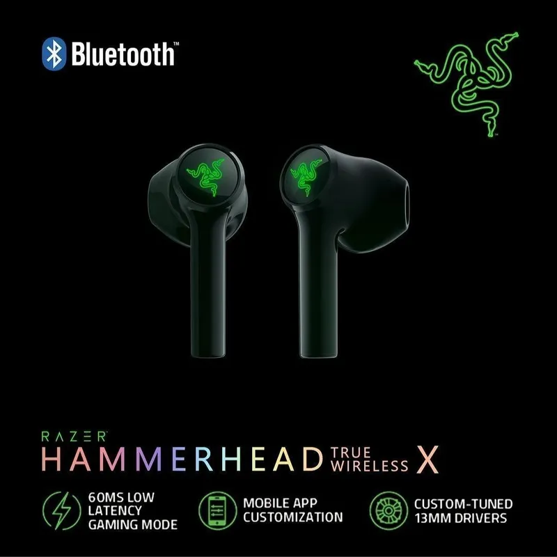 Razer Hammerhead X с подсветкой Беспроводные Наушники — фото 1