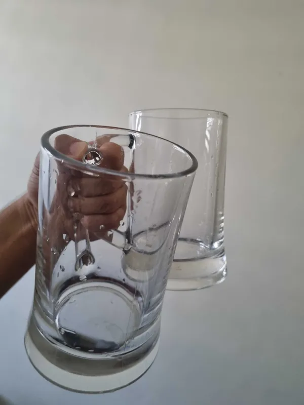 Set of 2 Premium 660ml Glass Mugs – For Beer or Milkshakes — фото 4