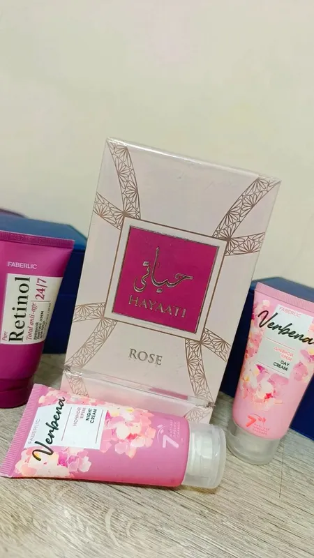 Дубайские духи Hayati Rose и кремы Faberlic Дубайские духи Hayati Rose и кремы Faberlic