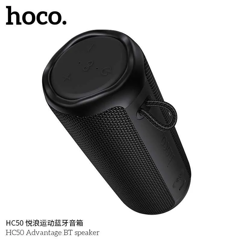 Hoco HC50 FM Радио портативная колонка с цветной LED-подсветкой (IPX4) — фото 6