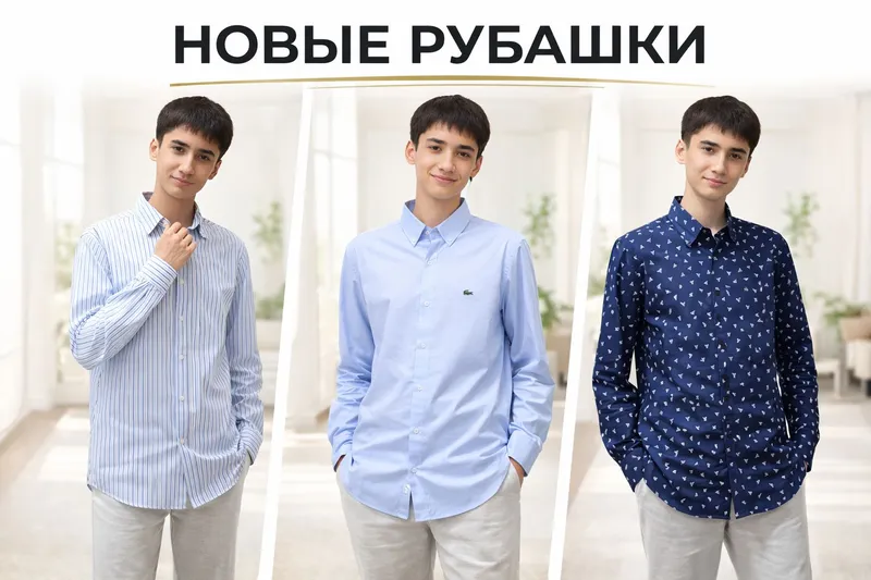 Классические рубашки для мужчин... Все размеры — фото 1