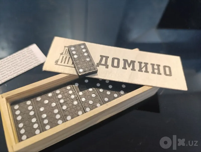 Классическая игра домино в деревянной коробке 3 Классическая игра домино в деревянной коробке 3