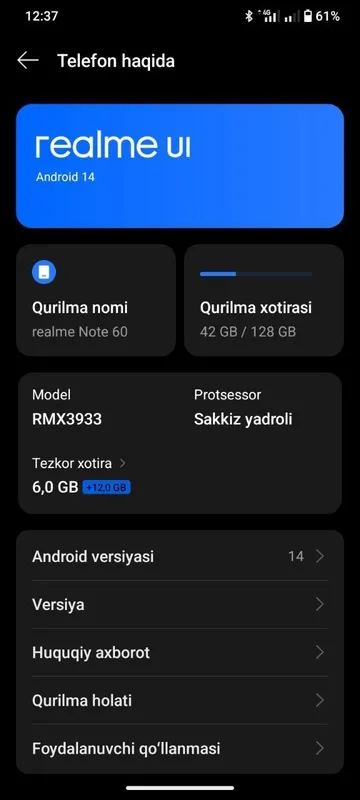 Realmi note 60 sotiladi narhi 950 kami bor — фото 3