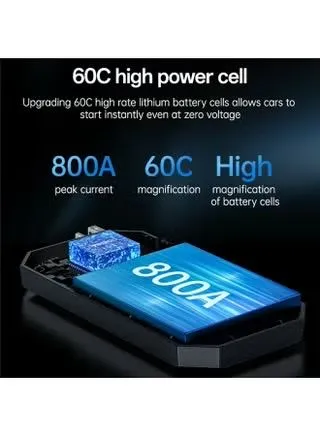Пусковое устройство YESIDO VC11 6000mAh для авто бензин/дизель — фото 2
