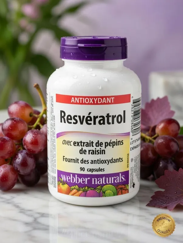Ресвератрол с Экстрактом Виноградных Косточек 200/25 мг webber natural Ресвератрол с Экстрактом Виноградных Косточек 200/25 мг webber natural