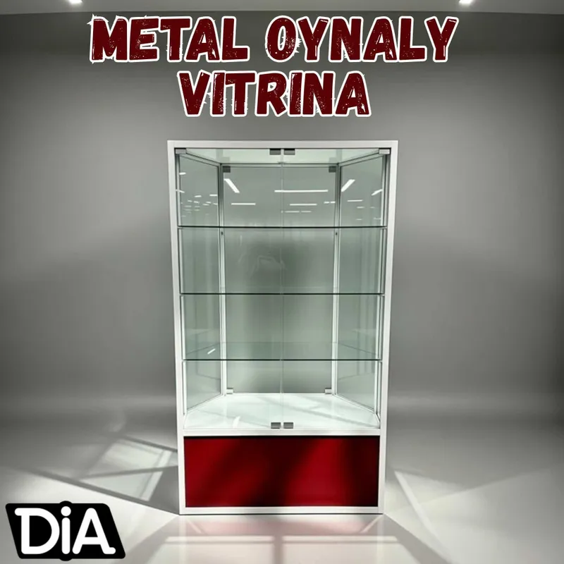 Витрина, стеклянная, metal oynaly vitrinalar Витрина, стеклянная, metal oynaly vitrinalar