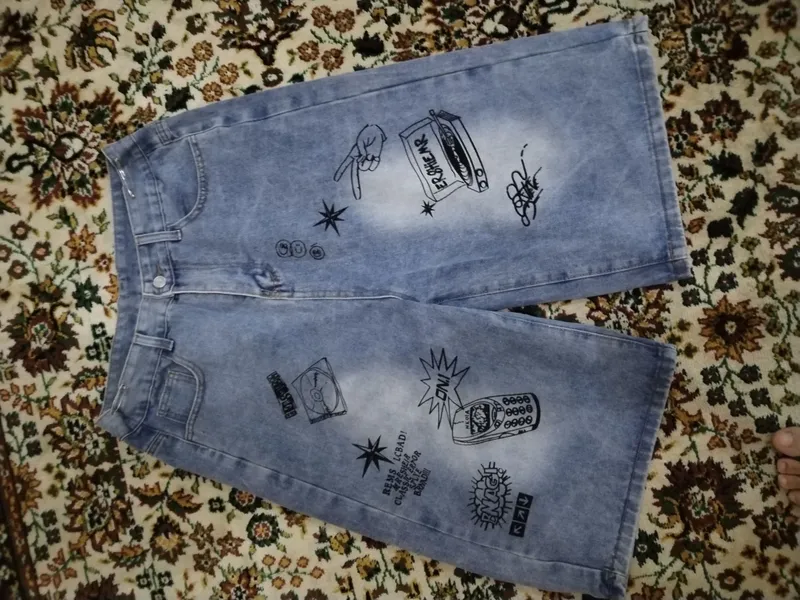 Трендовые джинсовые шорты Y2K Streetwear — фото 1