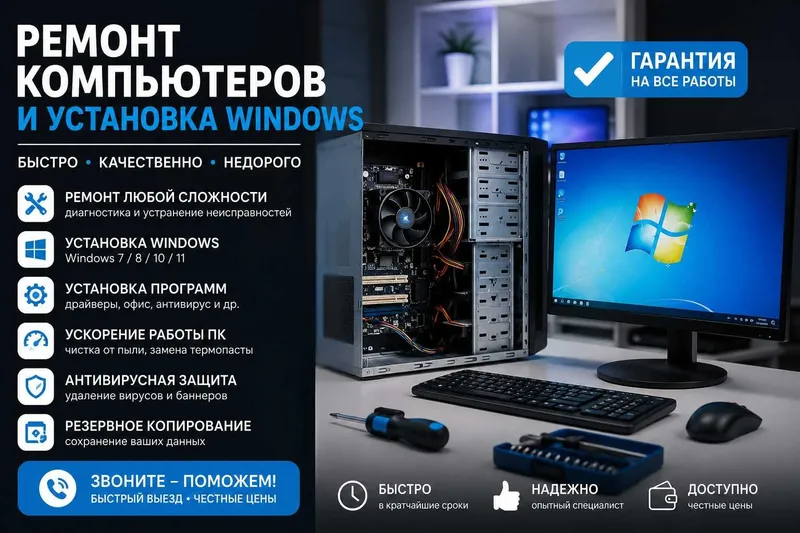 Remont Kompyuter windows Game club xizmatlari To'ytepa — фото 2