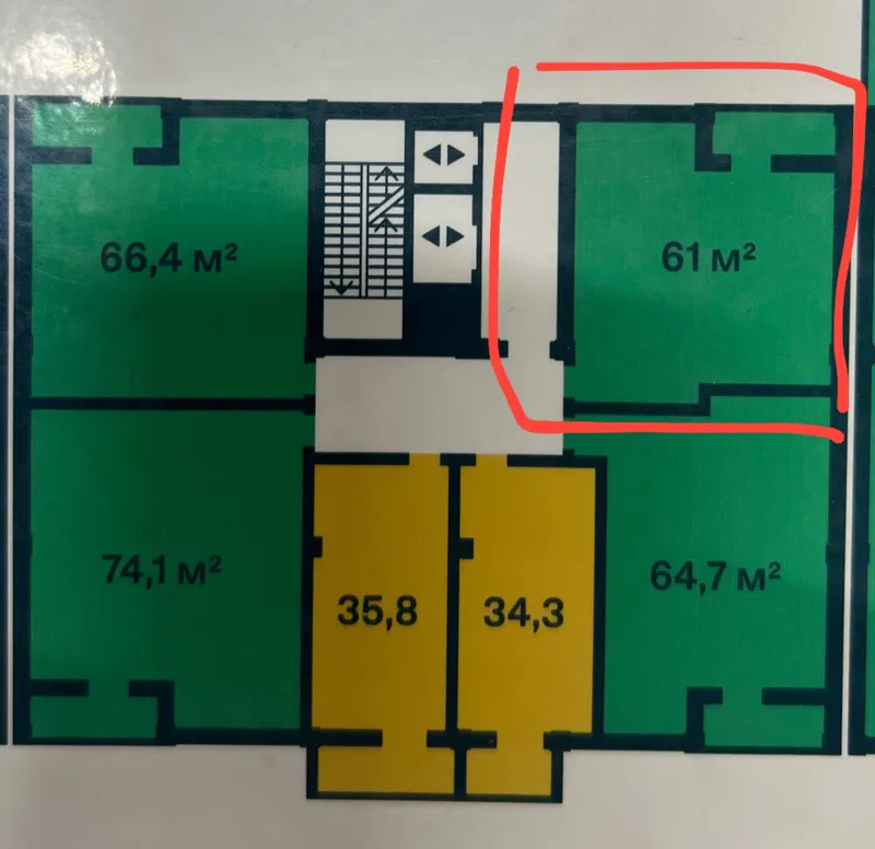 Celebrity residence ЖК — 61 m2 quti holatida sotiladi 8