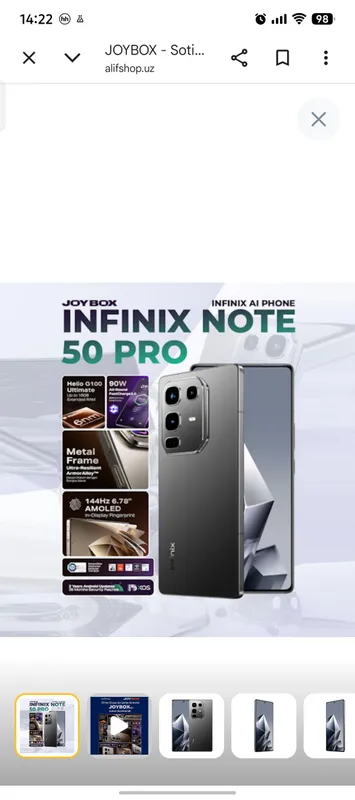 телефон Infinix note 50 pro — фото 2