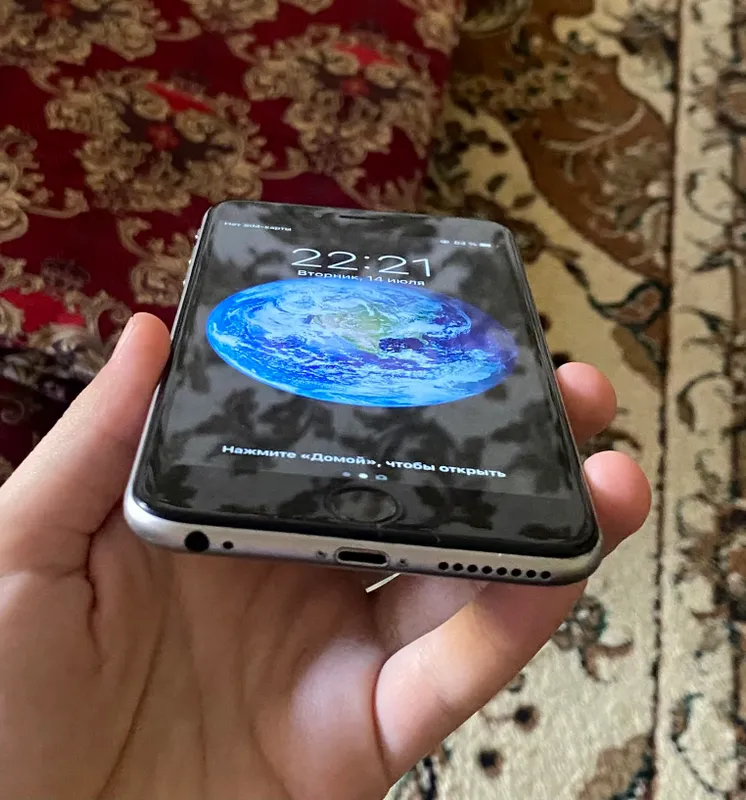 iphone 6 plus silver идеальный 1