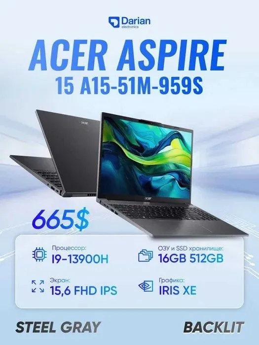 Acer aspire 15 1 oy ishlagan