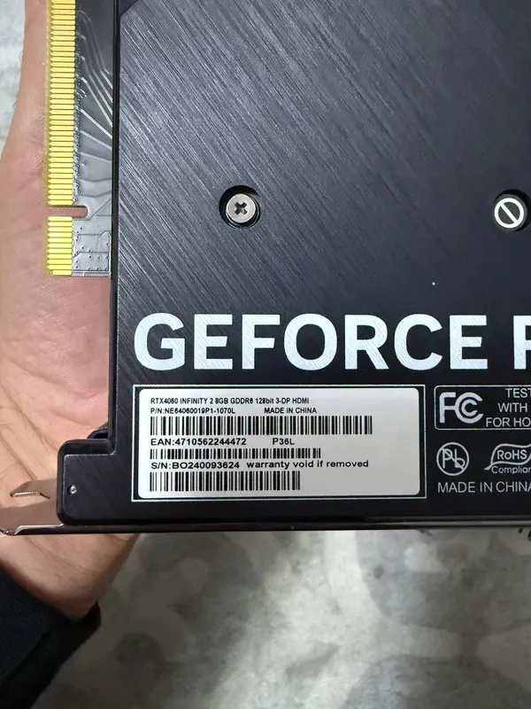 Видеокарта RTX 4060 Palit 3