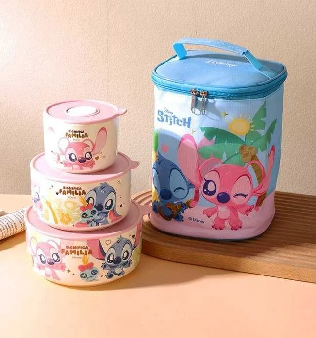 Набор контейнеров Stitch с сумкой" (300ml, 500ml 800ml) 125,000