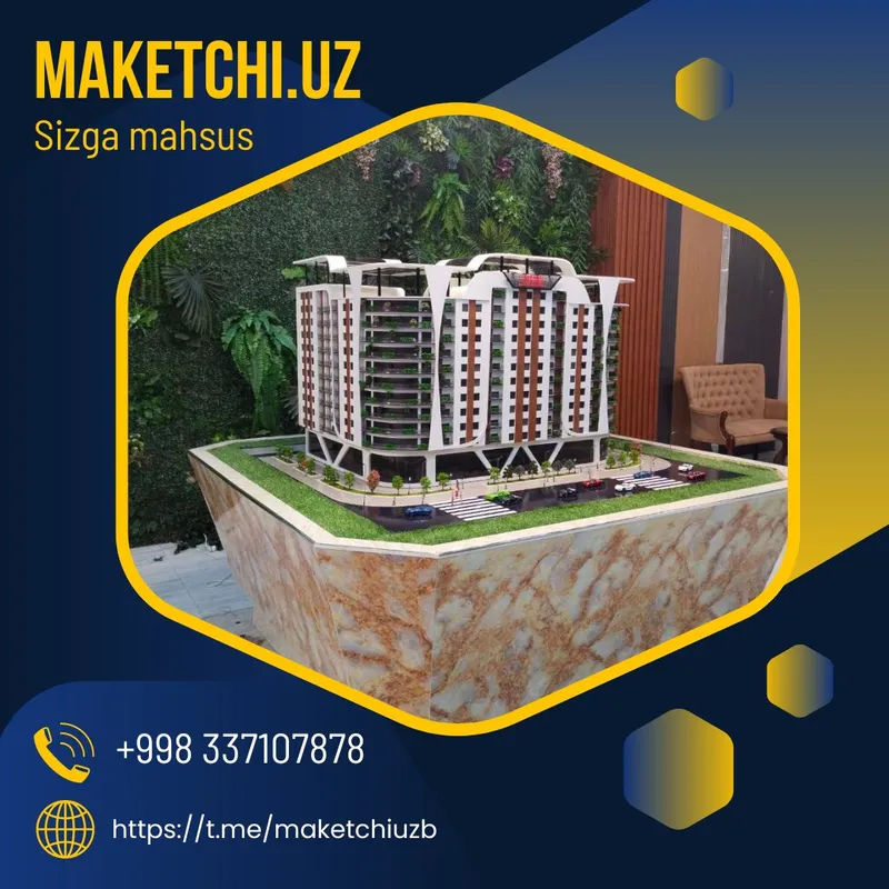 MakeT Dekorativ model Smart Макет 3D proektlash 5
