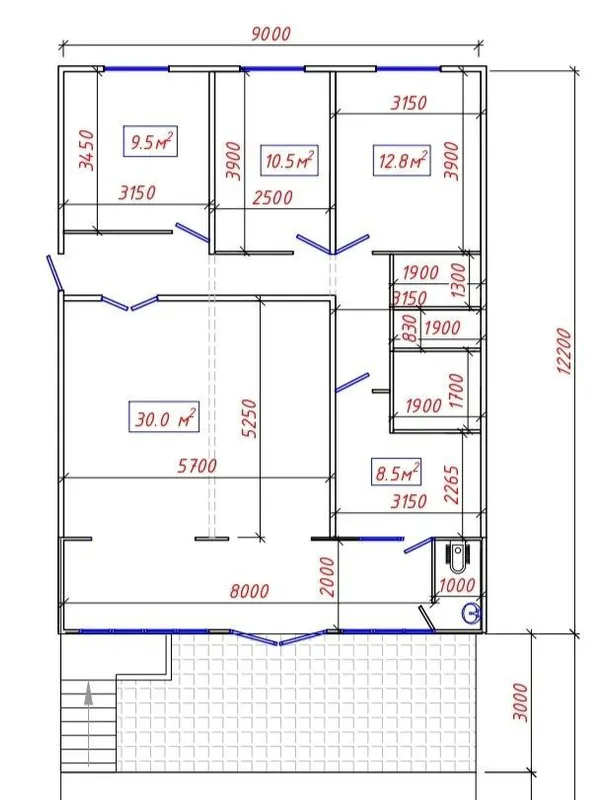 Продается 5 ком КВ  мирабадском районе на 1 этаже